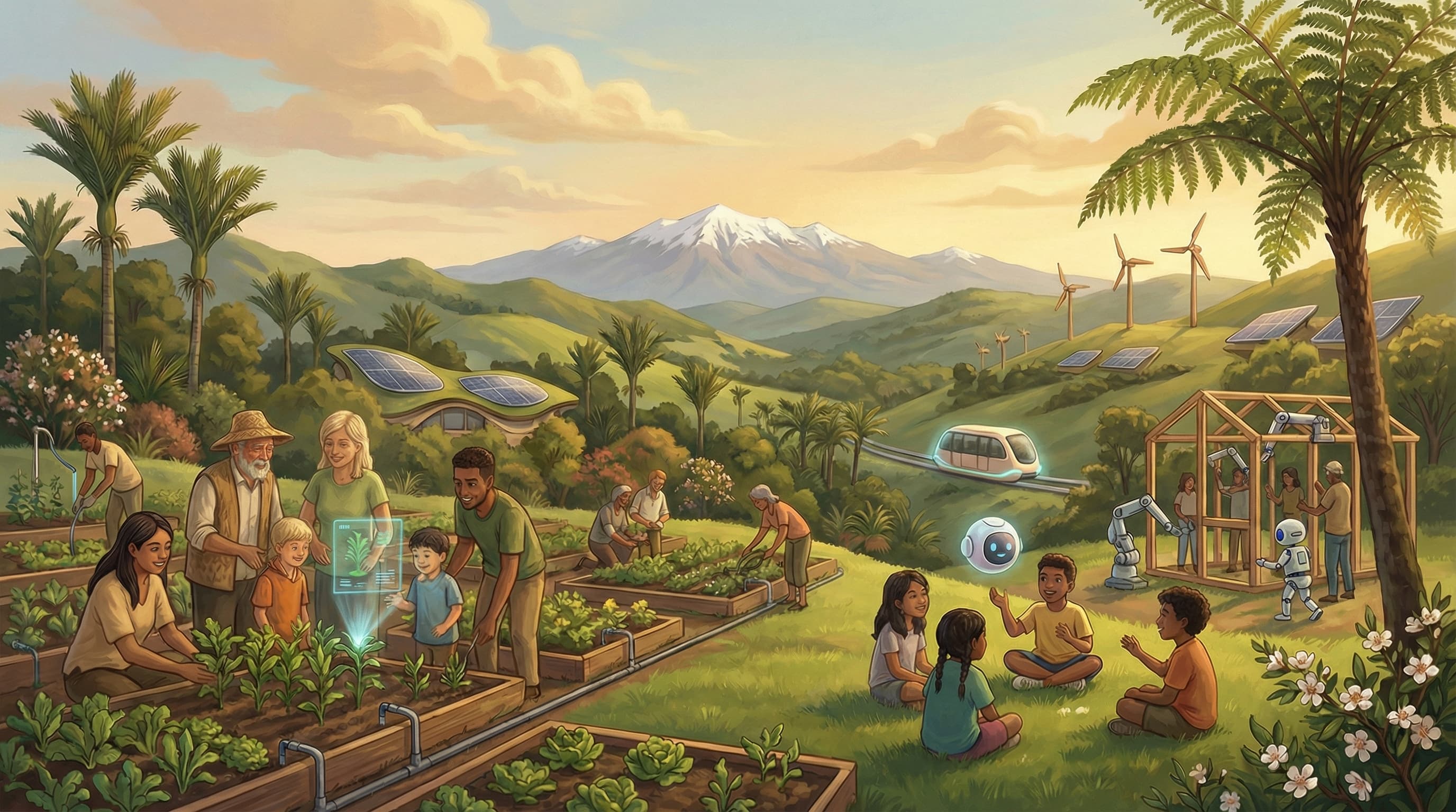 A green, optimistic vision of New Zealand's future